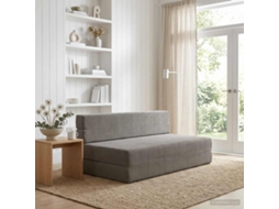 Vidaxl Sofá Cama Dobrável Cinzento-claro 152 X 86,5 X 60 Cm Tecido