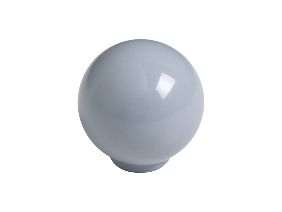 Pacote com 75 Puxadores de Bola Abs de 24 mm de Diâmetro Cinza Fosco Brilhante HARDWAREXCHANGE