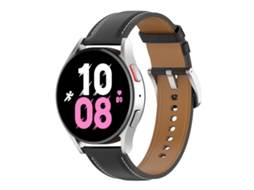 Bracelete Para Samsung Galaxy Watch 5 (40mm) - Couro Premium - Preta
