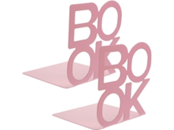 Aboofan Conjunto De 2-suportes Para Livros Em Metal No Formato Letras, Para Organizar Livros E Evitar Quedas, Design