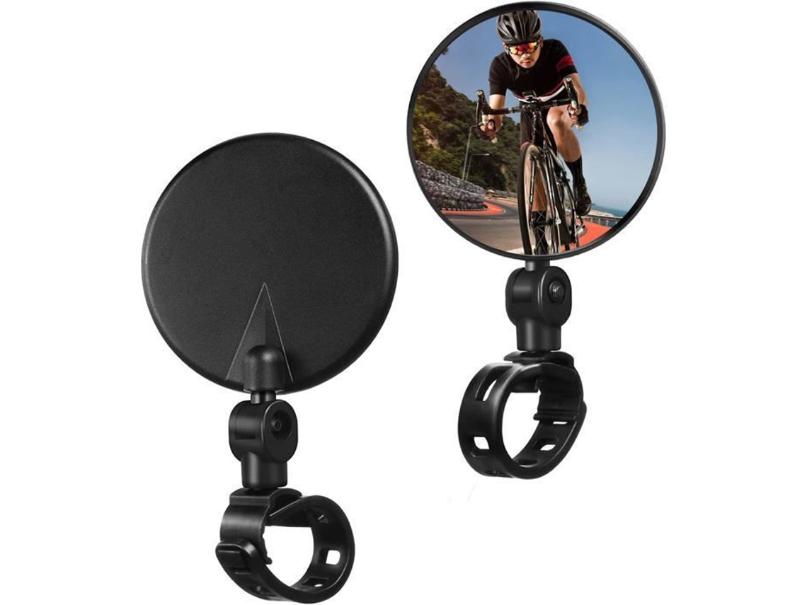 Retrovisor Velo, Retrovisor Trotinette Elétrica, 360 ° Ajustável, Velo Vista Traseira, Ajustável Rotatif Guidon Monté, 2pcs Retroviseur