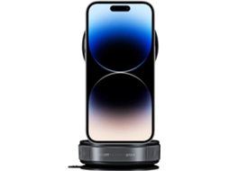 Suporte Magnético Para Celular Com Ventosa Giratória 360°, Base Retrátil E Apoio.