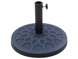 Base per ombrellone rotonda Ø45 cm, resina e acciaio, bronzo, ZENCORE SERVICES