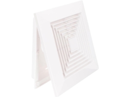 Grelha De Teto Quadrada Para Ventilação Residencial Com Tampa De Controle De Fluxo.