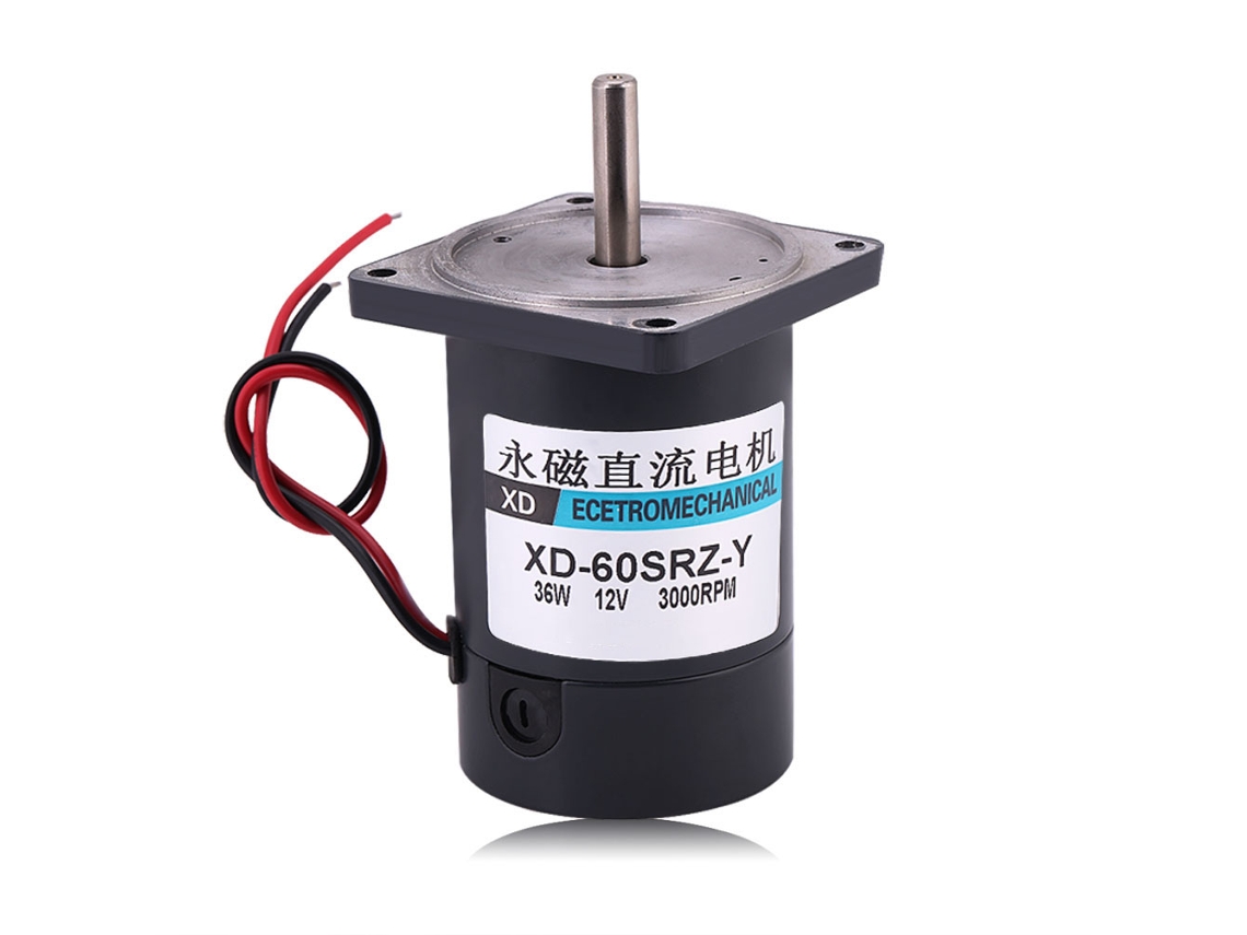 Motor DC 36W com Grande Torque 12V 3000rpm