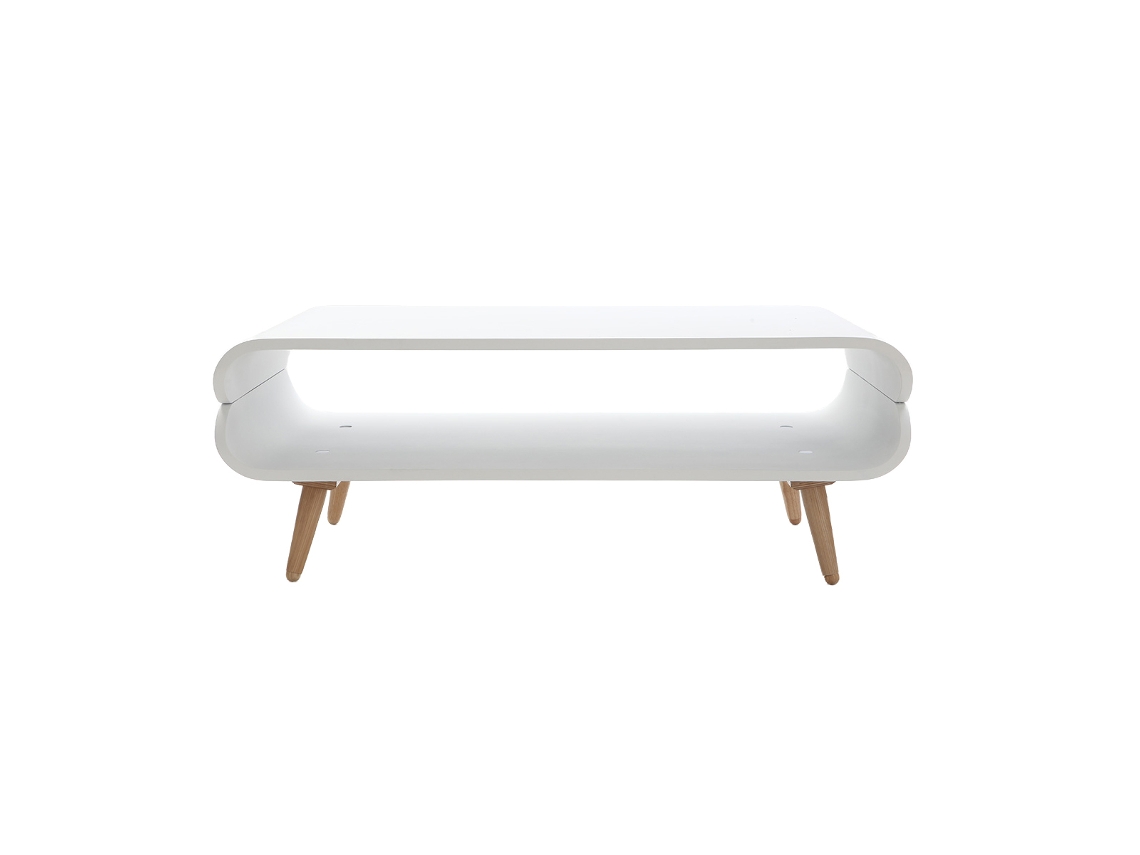Mesa de centro vintage branca Takla MILIBOO