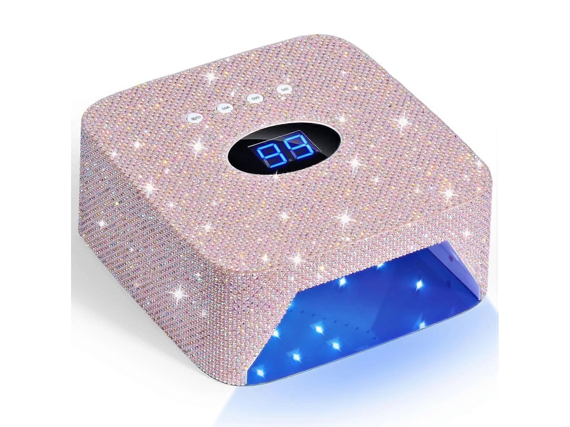 Lâmpada Uv Sem Fio para Unhas, Luz Recarregável de 54 W Unhas Gel, Secador Led com 3 Modos Temporiza Dor, Cura P GOKOCO