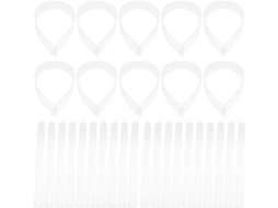 Sistema De Suporte Para Colarinho Ciieeo, 60 Tiras De Plástico Transparente, 47 X 3,5 Cm.