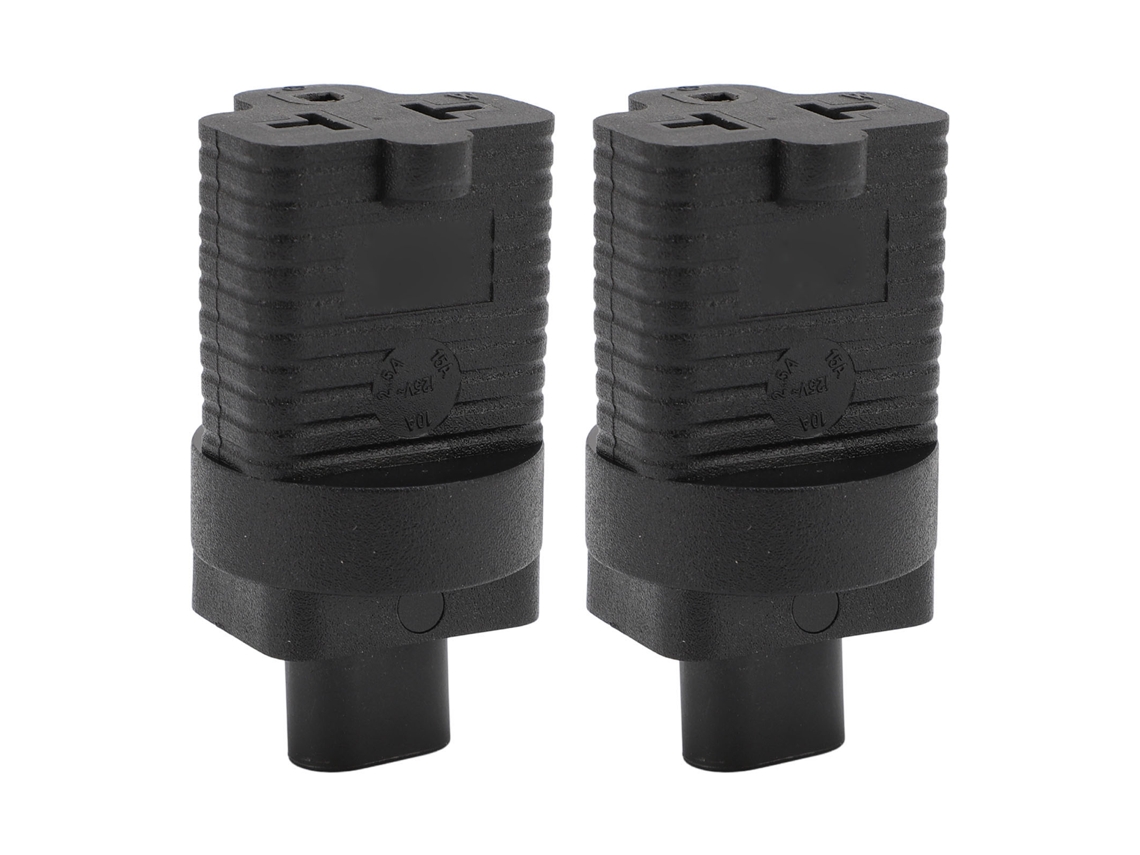 Adaptador de Energia Iec320 C8 para Nema 5 15r/5 20r/6 15r/6 20r EOOCOO (função de Interface de Conversão 4 em 1)
