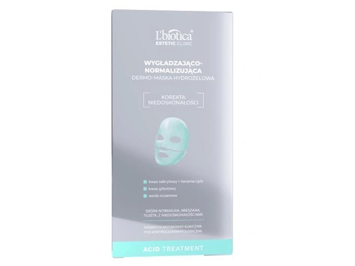 Tratamento Ácido Estético Clinic Lbiotica Máscara Hydrogel Normalizadora Suavizante