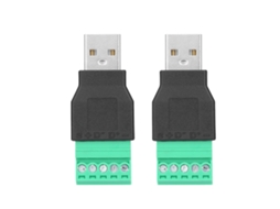 Adaptador de Conector Usb Awts Macho para Terminal de Parafuso 5 Pinos