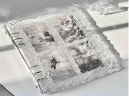 Álbum de fotos Lurelia, 6 cm, 3 dobras, transparente