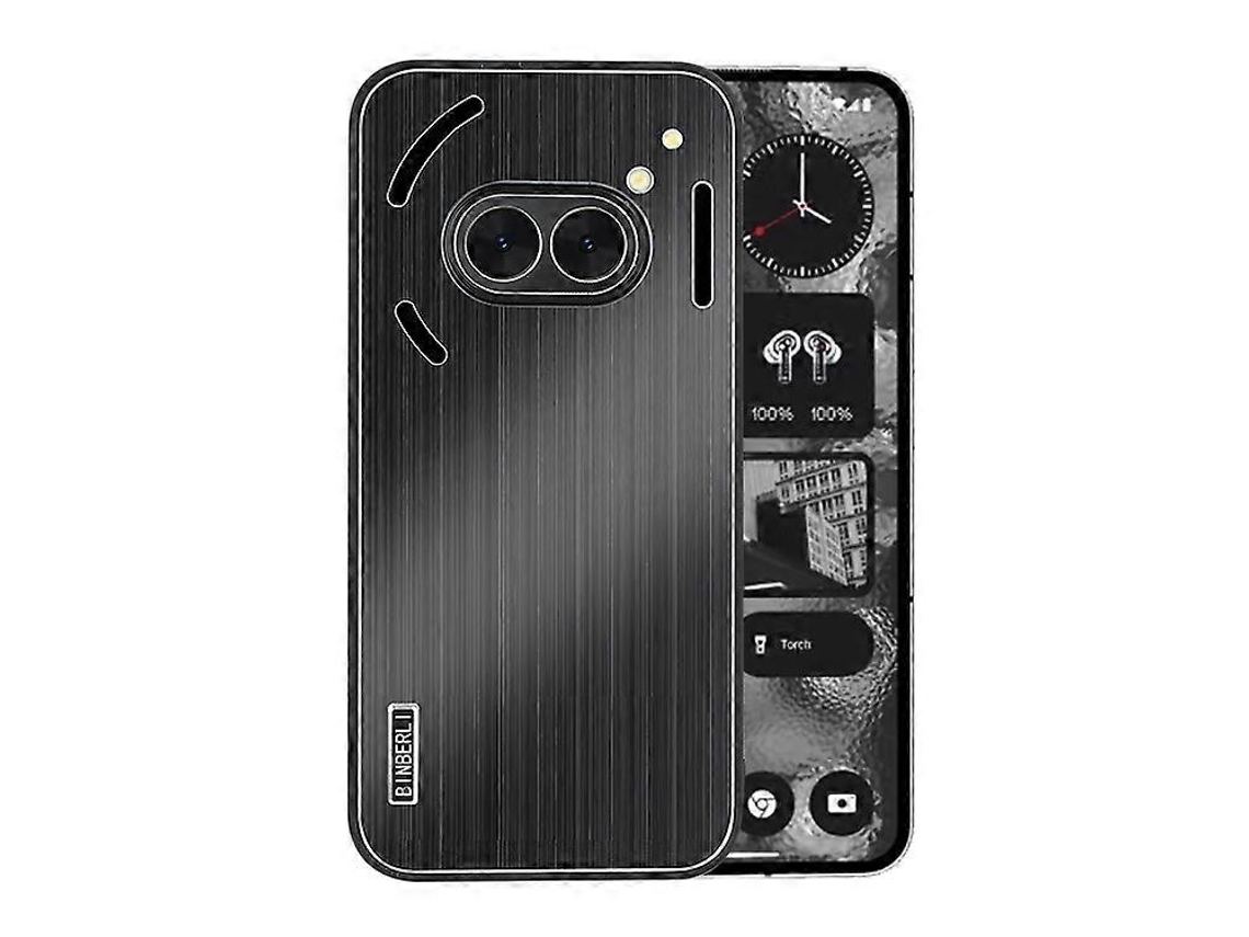 Capa Para Celular Em Liga De Alumínio Escovado Com Acabamento Em Pc, Resistente A Impactos, Para Nothing Phone 2a / 2a Plus