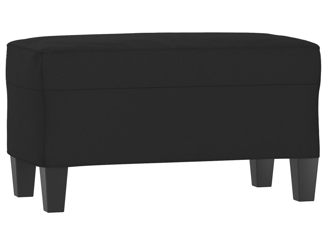 Bench, Benches Vidaxl Preto Microfibra (70 X 35 X 41 Cm)