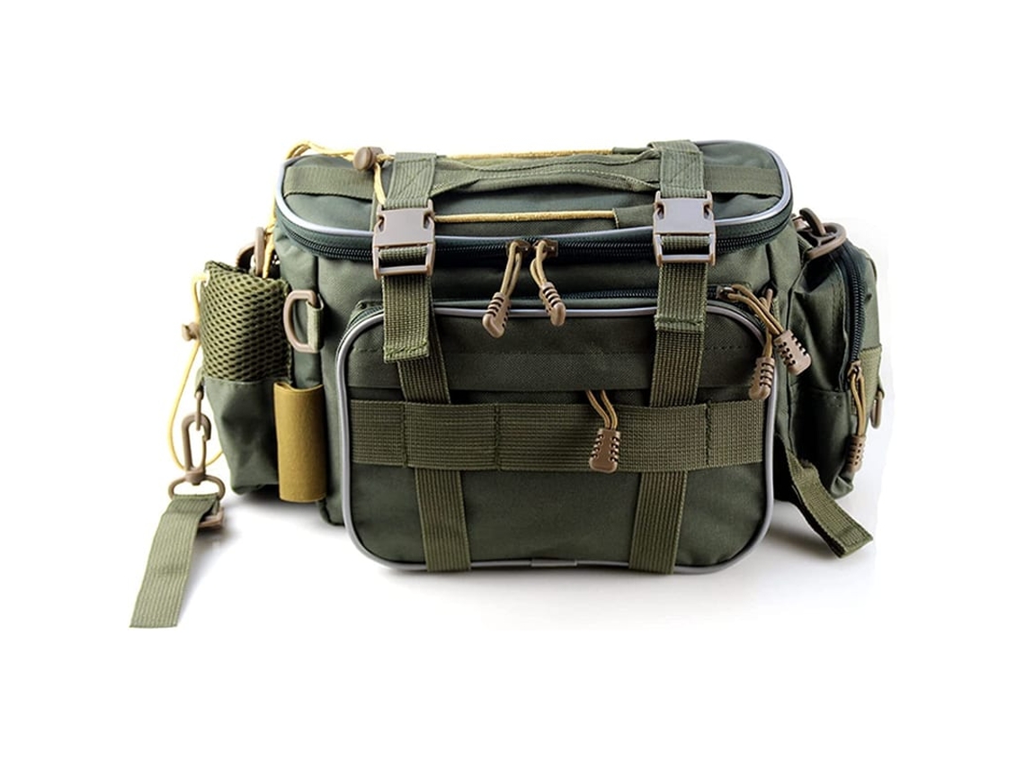 Bolsa De Pesca Organizadora Para Equipamentos Com Compartimentos E Acessórios Portáteis