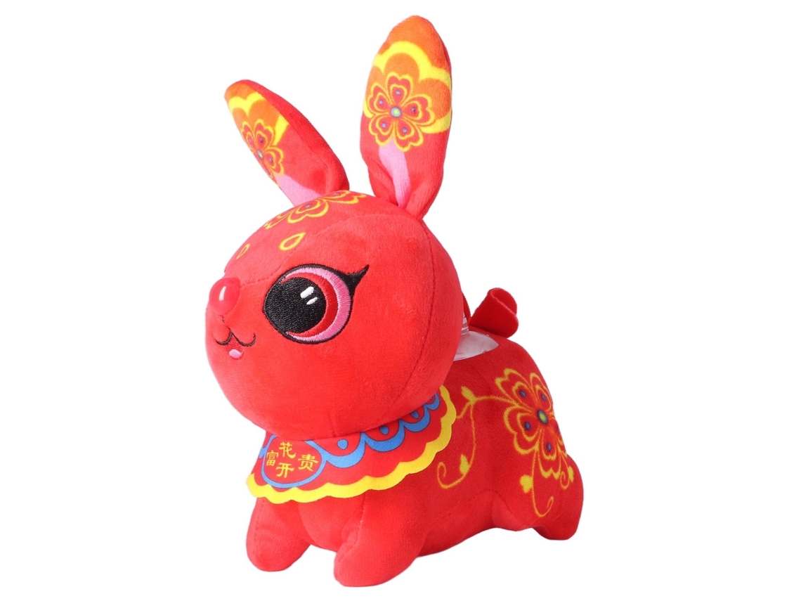 Primerox boneco de Coelho de Pelúcia Ano Novo Adorável Soft 20cm Presente Decoração Brinquedo