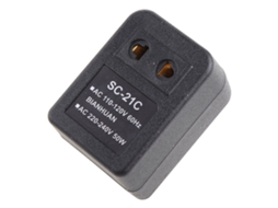 Adaptador Conversor De Voltagem Mais Recente, 110v Eua Para 220v Eua/ue, Preto, 1 Unidade
