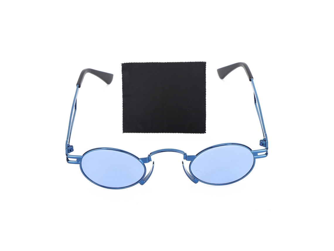 Óculos De Sol Azul Estilo Único Unissex