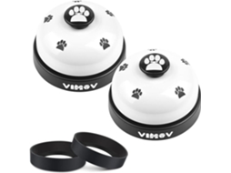 Sinos Para Treino De Animais De Estimação Para Comunicação E Treino Para Fazer As Necessidades, Preto E Branco (conjunto De 2)