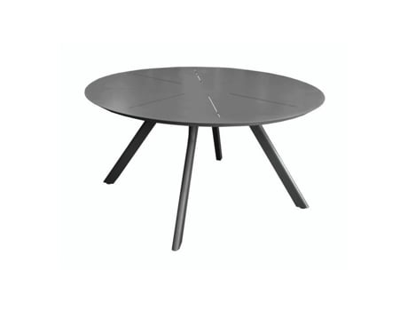 Mesa De Jardim Proloisirs Seven Redonda Alumínio 150 Cm Grafite