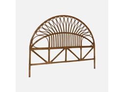 Cabeceira Para Cama Em Rotim Escuro