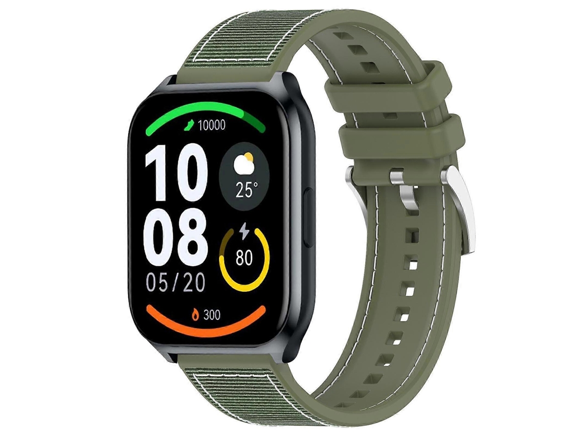 Pulseira De Relógio Híbrida De Nylon Trançado E Silicone Xdfind