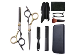 Kit De Tesoura De Corte Cabelo, 10pcs Ferramenta Profissional Para Corte De Cabelo, Para Cabeleireiros E Uso Doméstico Cuich