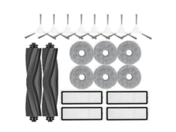 Peças De Reposição E Acessórios Para Dreame Bot L10 Prime / L10s Pro: Rolo De Borracha, Escova Lateral, Filtro Hepa, Pano De Limpeza.