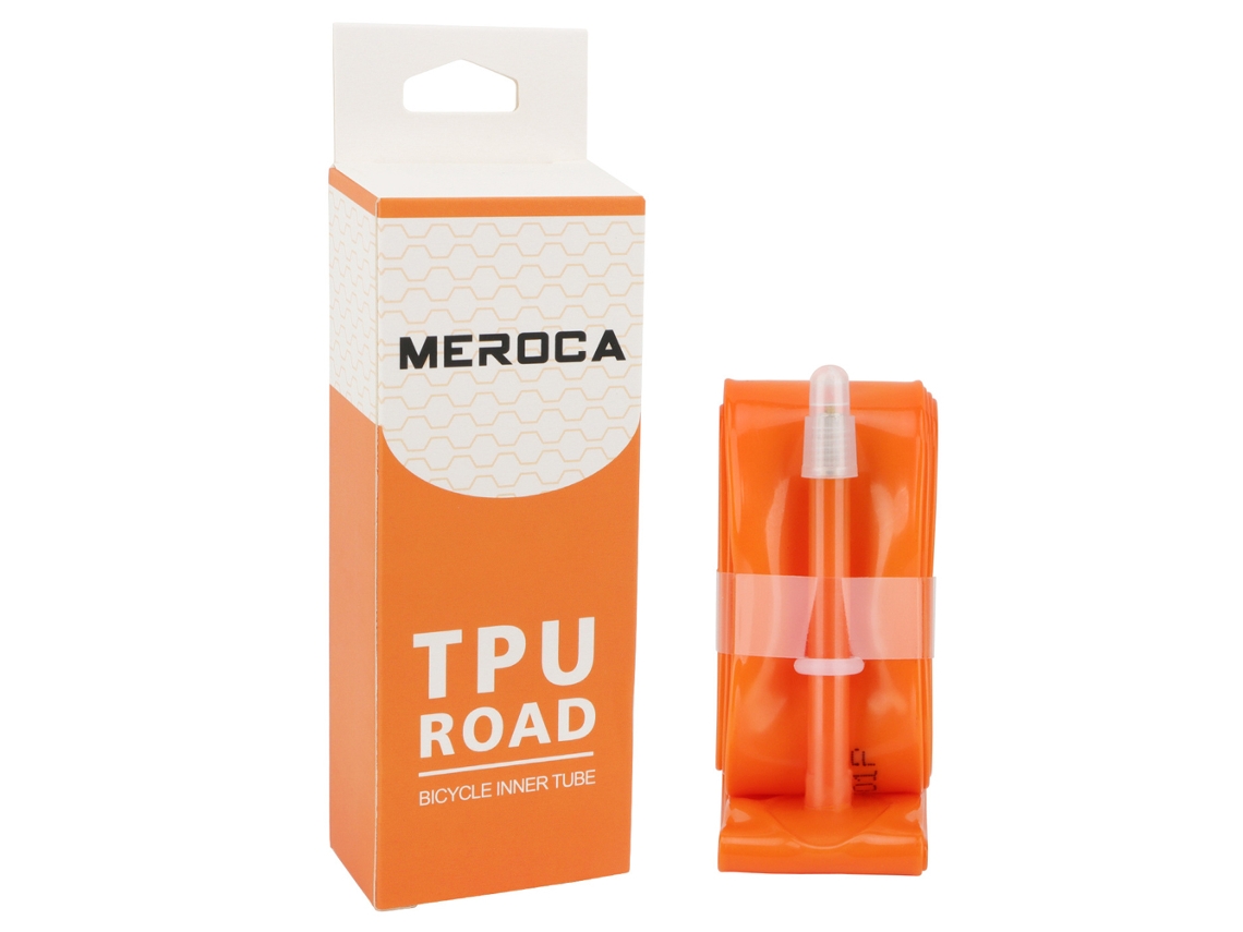 2026 câmara de Ar Ultraleve para Bicicleta de Estrada Tpu 700c*23 35c Válvula Francesa 45l Laranja