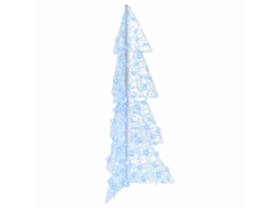 Conjunto 1 Decoração De Árvore De Natal Vidaxl Branco Frio Acrílico (120 Cm)
