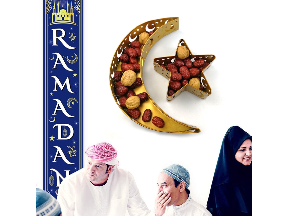 Pratos De Eid Al-adha (design De Ferro + Lua E Estrela) Eoocoo