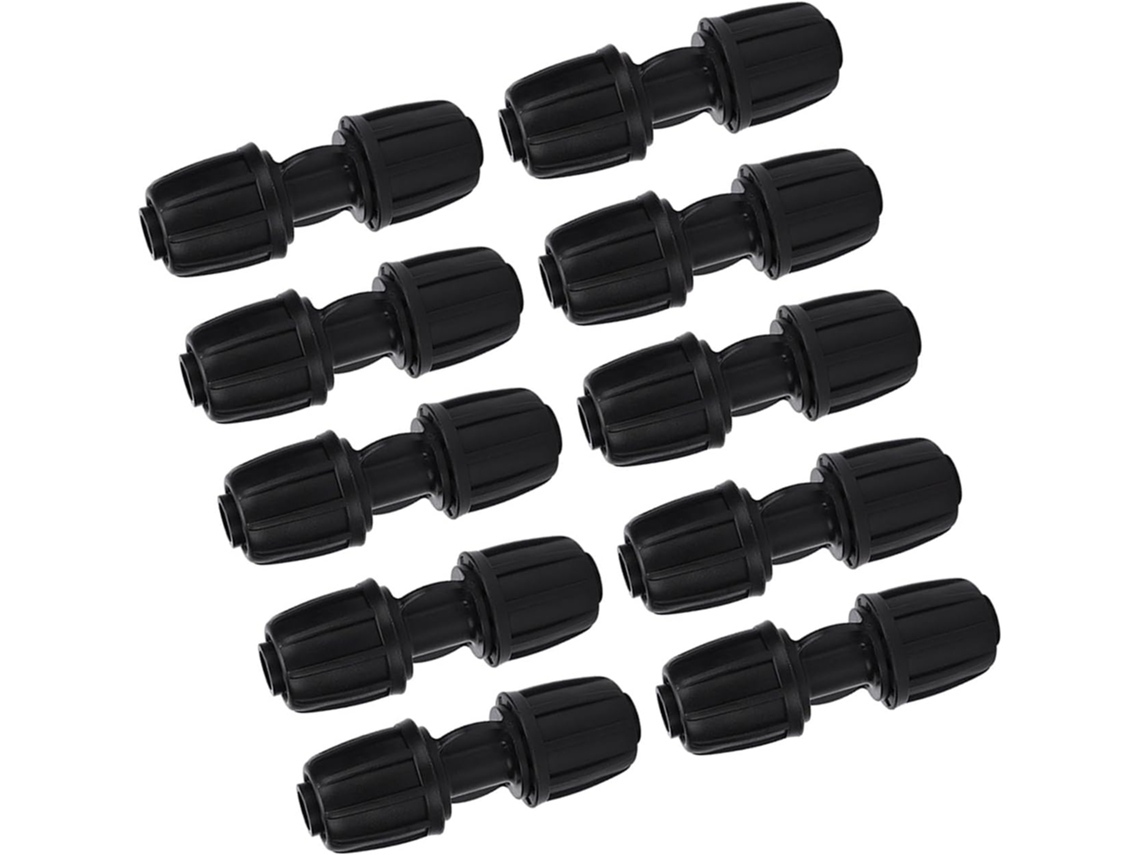 Conjunto De 10 Conectores Retos Para Tubo Pe 16mm - Conexão Irrigação
