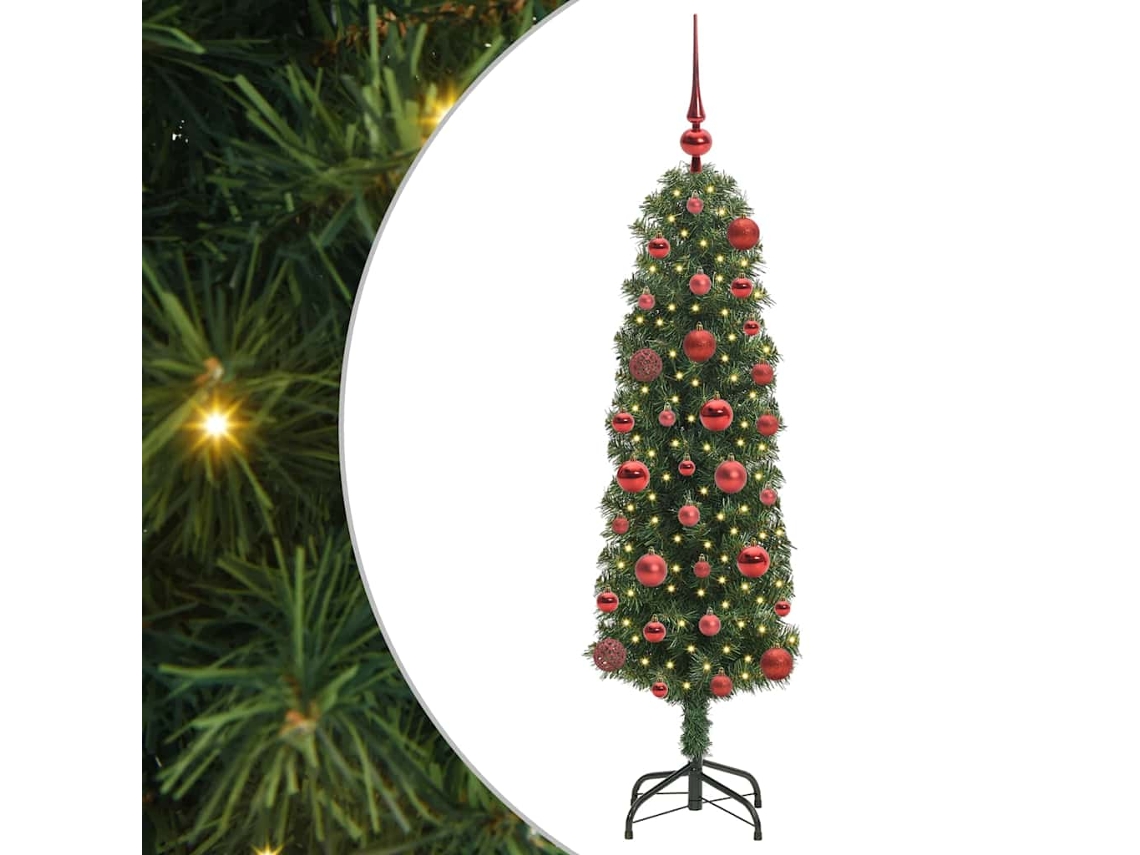 Conjunto 1 Árvore De Natal Vidaxl Verde Pvc (120 Cm)