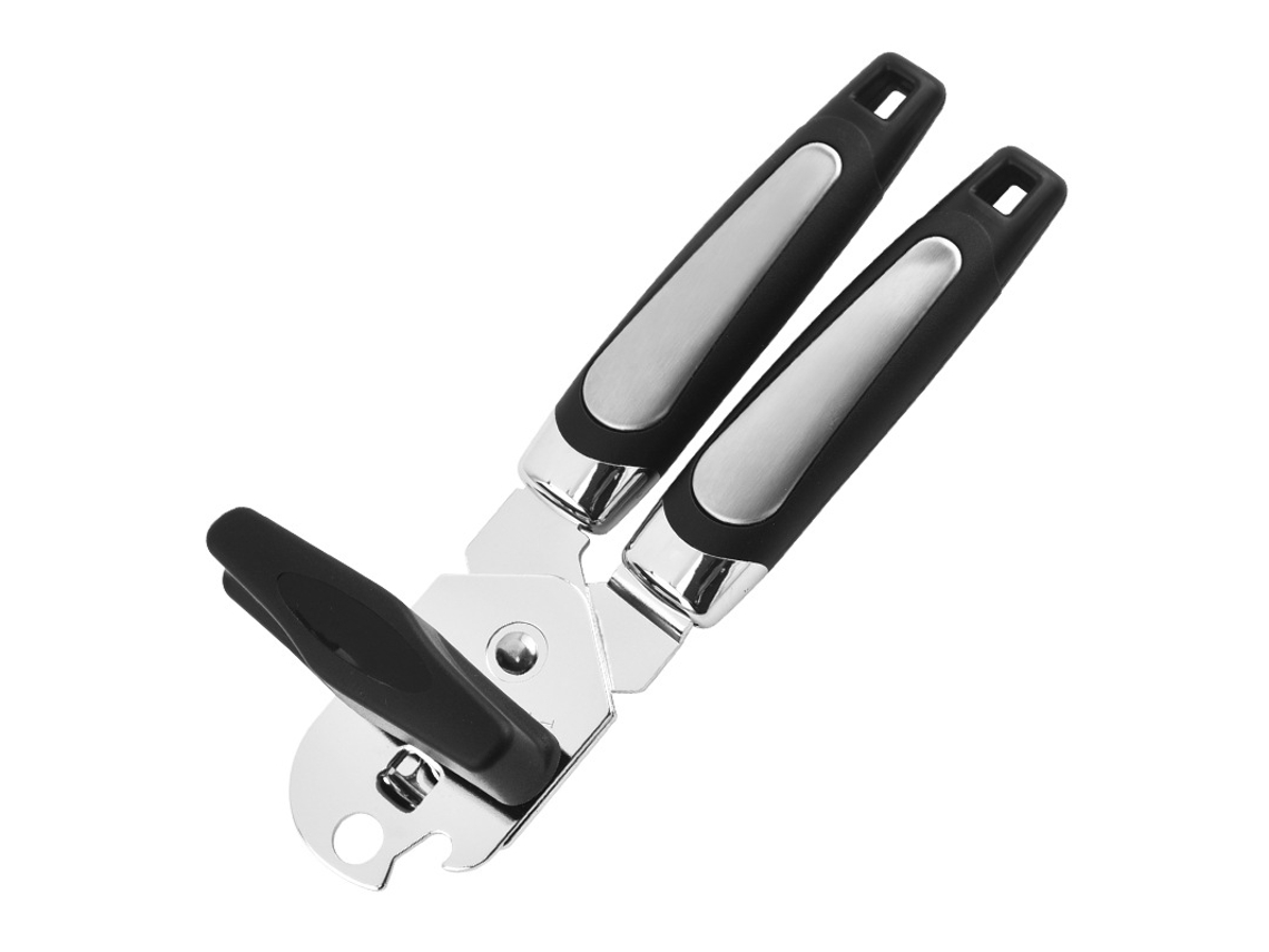 Abridor De Latas(preto), Resistente, Manual, 3 Em 1, Abridor De Latas E Potes