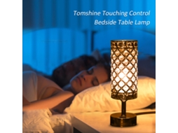 Lâmpada de Mesa Tomshine com Controle por Toque, 3 Níveis de Brilho, 2 Portas Usb e Tomada | S/MARCA