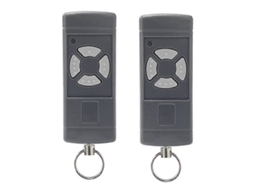 Conjunto De 2 Controles Remotos Para Porta Garagem Compatíveis Com Os Modelos Hse2, 40, Hs4, 40 E Hsm4, Com Botões Cinza E Transmissor Portátil De 40