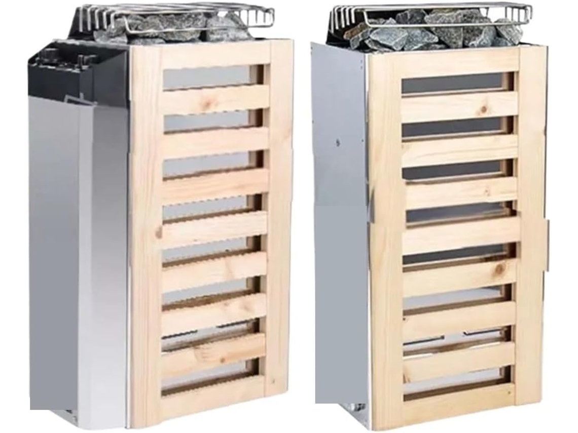 Fogão de Sauna SFUSHOS em Aço Inoxidável, Controle Interno, 3,6k