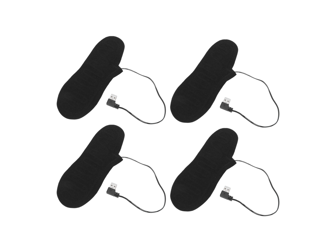 4 Pcs Inserto Aquecedor Elétrico Recarregável Usb Inverno | S/MARCA