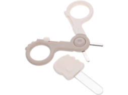 Kit de manicure para bebês, 1 conjunto, bege, ABS e aço inoxidável