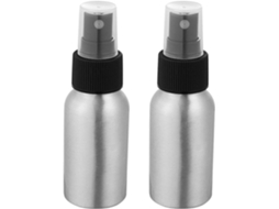 Conjunto de 2 Frascos Spray de Alumínio Recarregáveis, Pulverizadores Multiuso