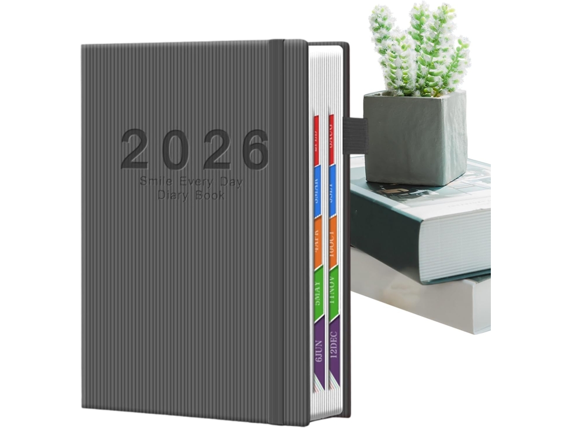 2 X 14, 5 Cm, Agenda 2026, 21, Para Professores Formato A5, Caderno Com Divisórias, Planejador Anual, Etc