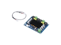 Amplificador De Áudio Digital Estéreo De Canal Duplo Laxiscreed, Alta Eficiência, Suporte 12v-24v Dc