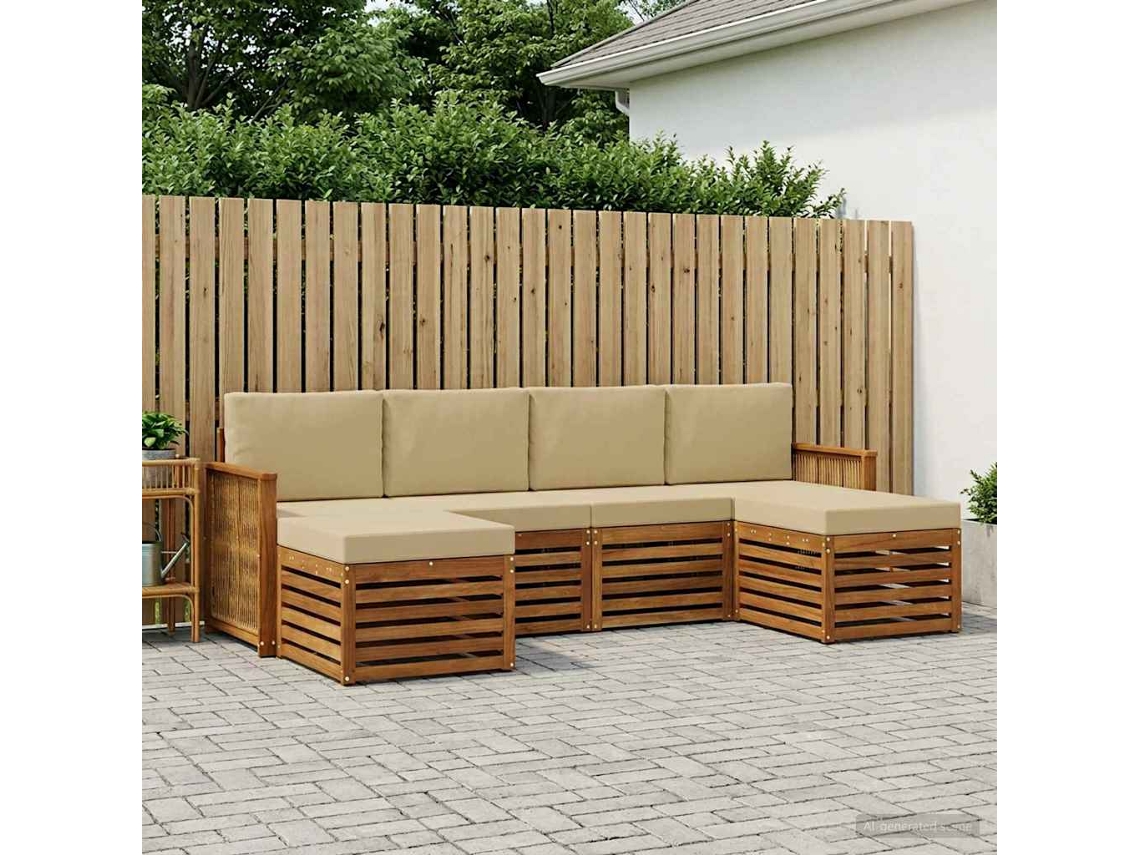 Vidaxl Conjunto De Sofás Para Exterior 5 Unid.