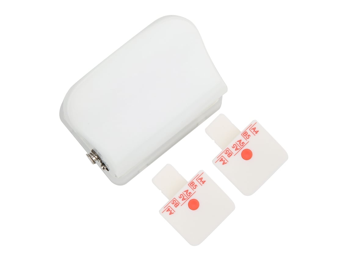 Perfuradora de 26 Agujeros Multifuncional, Ferramenta Manual para Escritório, Suprimentos de Escritório Compatíveis com A4, B5, A5, Branco