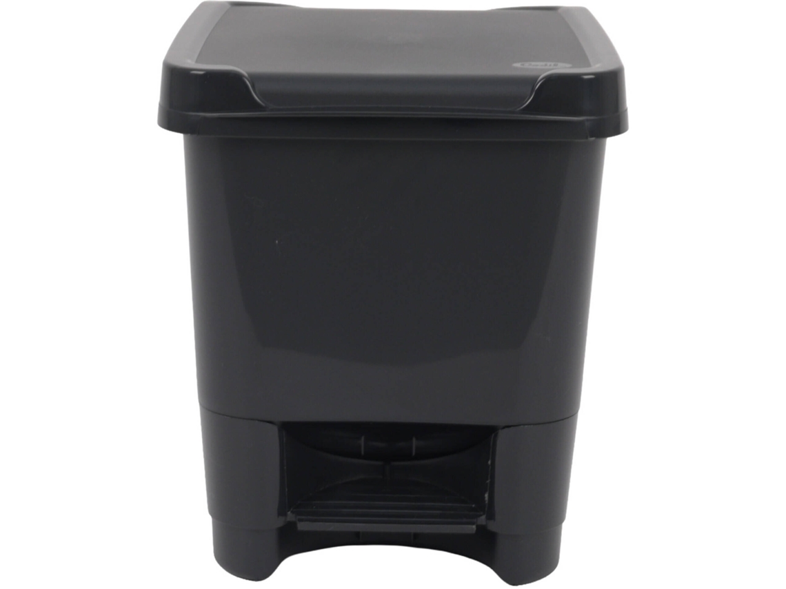 Balde Do Lixo Com Pedal 9l Preto Kasa