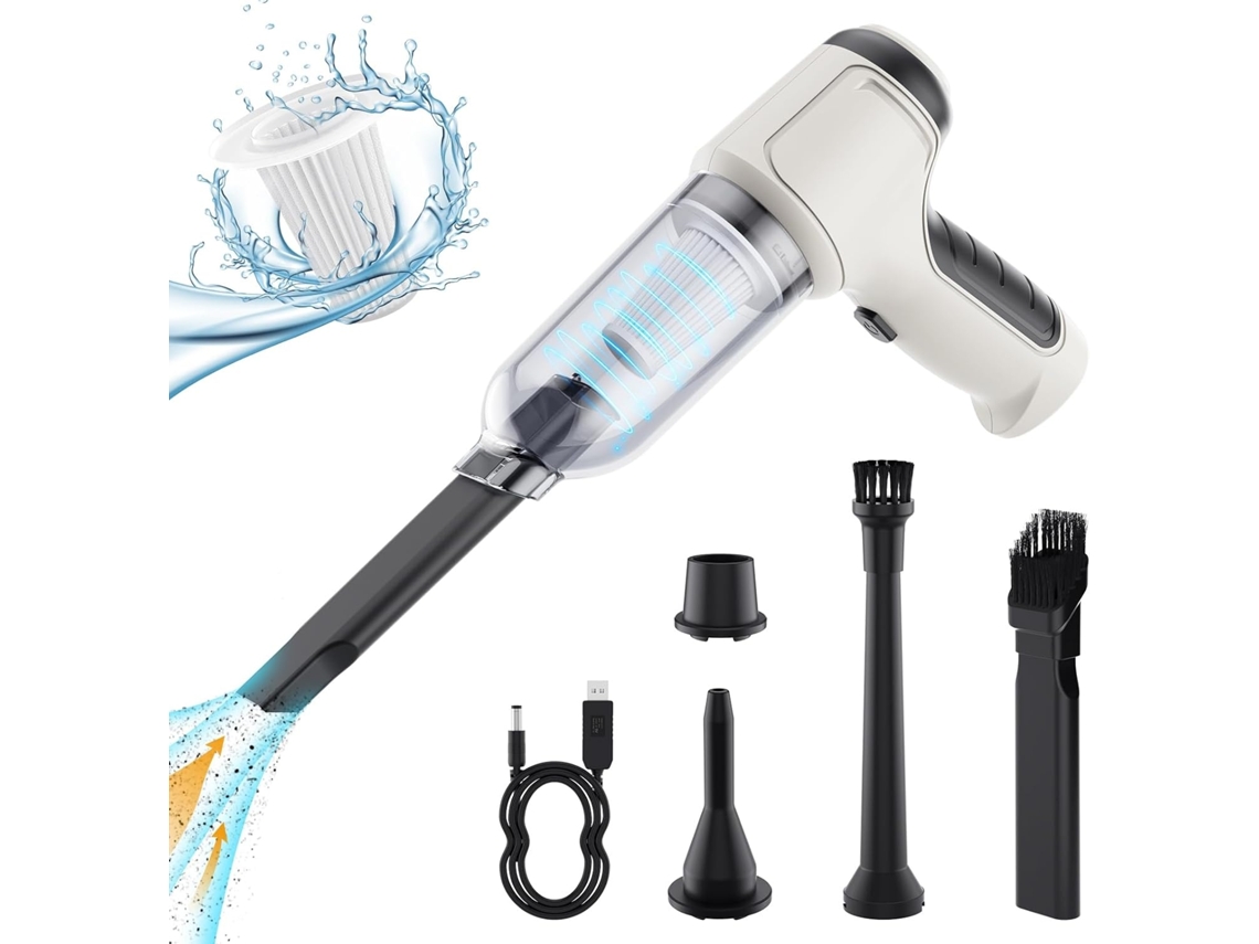 Lurelia Aspirador Portátil Sem Fios Para Carro, 12000 Pa, Usb