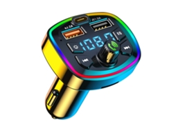 Carro Mp3 Player Bt5.0 Fm Transmissor Receptor de Rádio Preto