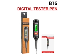Lápis Teste Elétrico LCD 12 300V com Lanterna e Alarme | S/MARCA