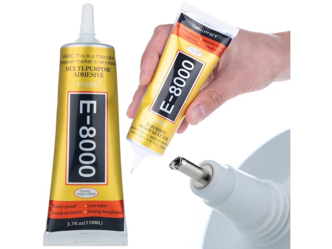 Cola Universal E-8000 110ml – Alta Precisao | Resistente E Flexivel | Para Eletronica E Artesanato