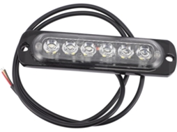 Luz Estroboscópica Ultrafina Gatuida Com 6 Leds Para Carros E Autocaravanas, Liga De Alumínio, 18w, Ipx4, Função Anti